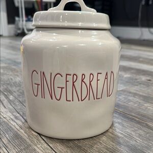 White Gingerbread Canister